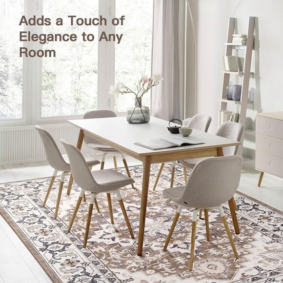 NEW 5x7 Area Rugs for Living Room, Washable Area Rug, Rugs for Bedroom - Picture 4 of 8